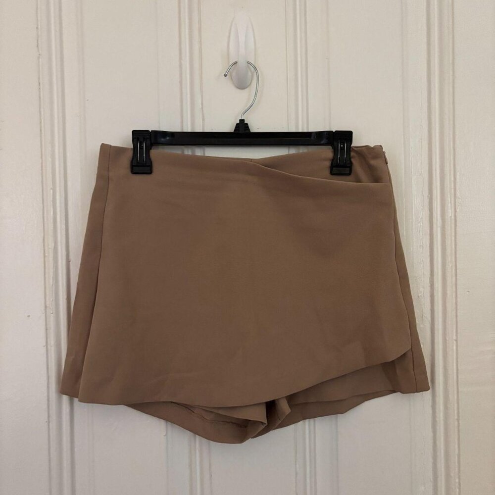 khaki skort
